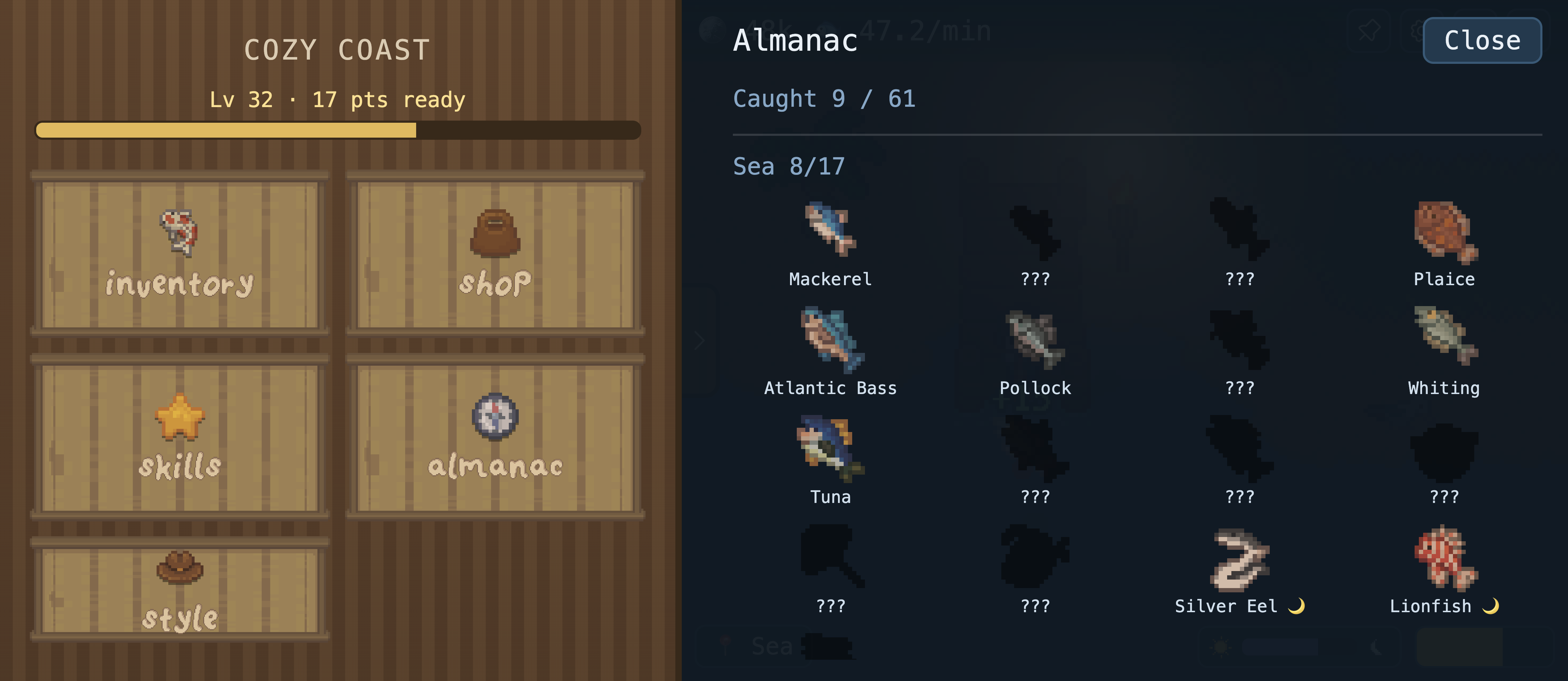 The almanac, tracking every fish caught